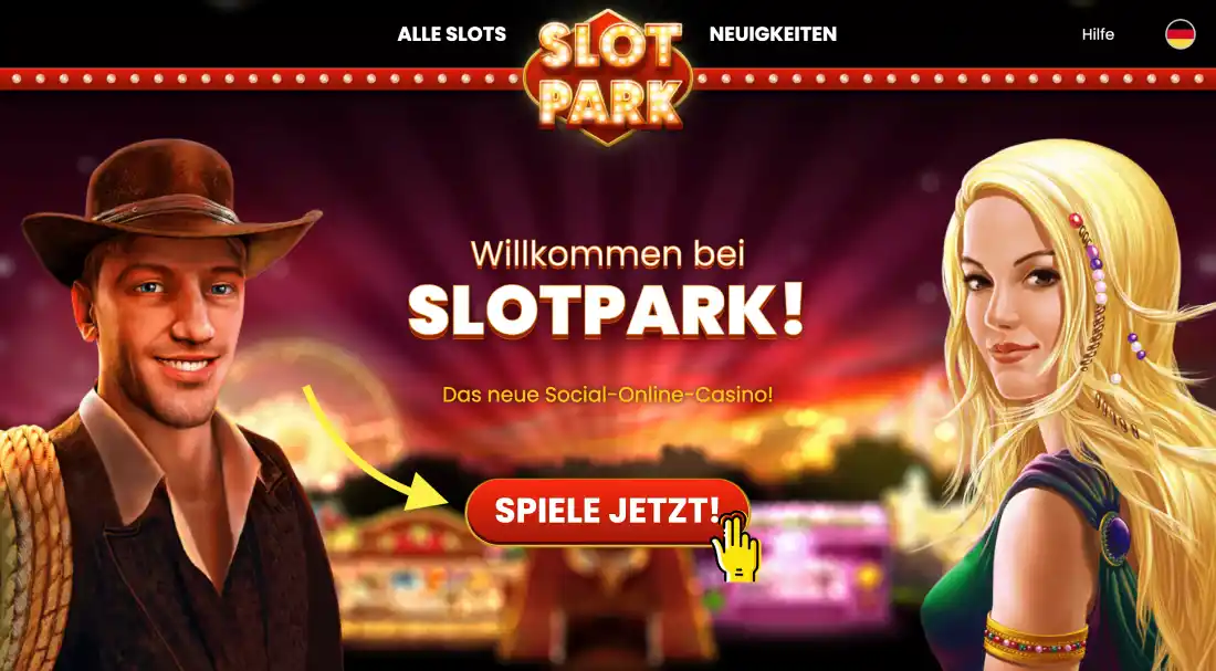 Registrierung im Social Casino SlotPark