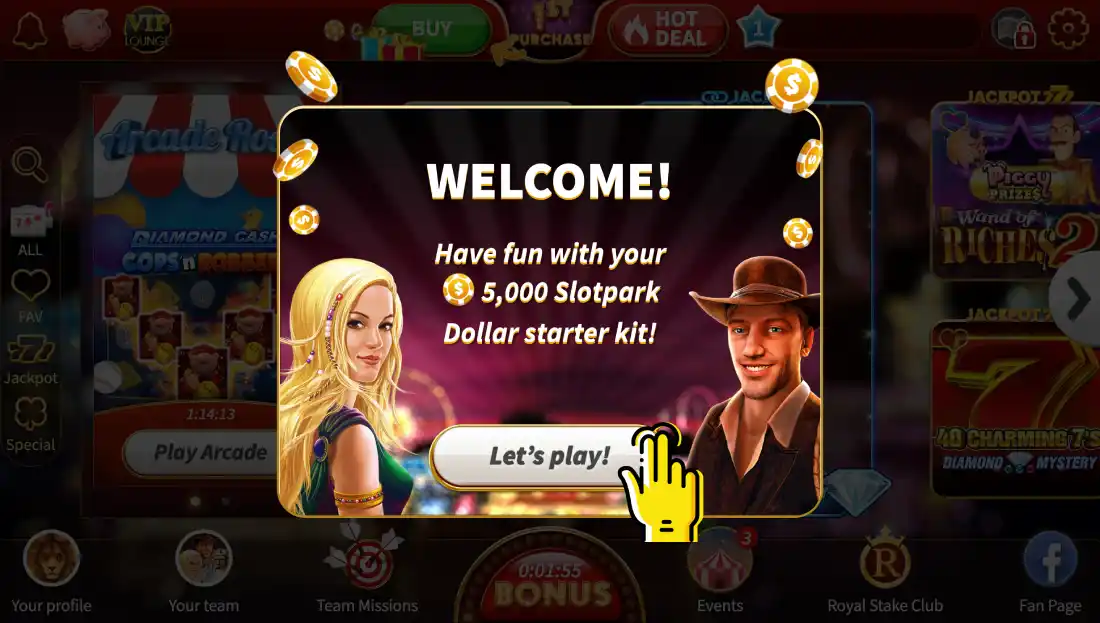 Startbonus im SlotPark Casino