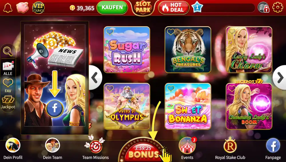 Wie man Boni im Casino SlotPark erhält